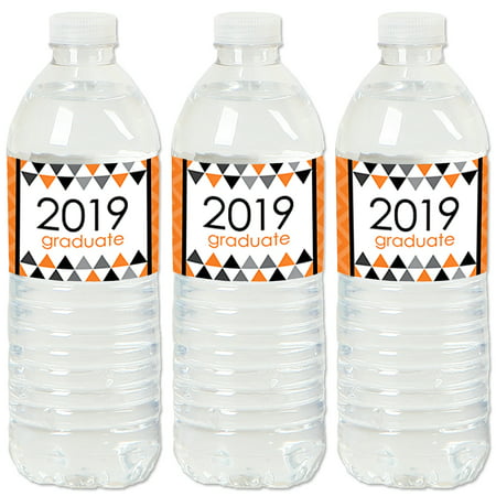 Orange Grad - Best is Yet to Come -  Orange 2019 Graduation Party Water Bottle Sticker Labels - Set of (Best Dslr For Sports 2019)