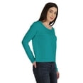 thumbnail image 3 of Inkmeso T-Shirt en Coton à Manches Longues Style de Rue Col Rond pour Femmes, 3 of 7