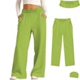 thumbnail image 3 of Girls School Uniform Pants Pants Stretch Pants With Pockets Straight Pants Girls Purple Pants Back To School Outfits For Girls Girls Clothes Size 13-14 Years, 3 of 5