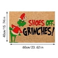 thumbnail image 3 of Felpudo de fibra de coco con el Grinch Felpudo navideño con el Grinch – Felpudo navideño antideslizante y lavable con parte trasera de goma, alfombra de invierno para la alegría navideña Felpudo de bi, 3 of 6