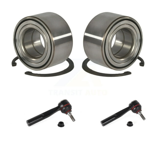 Transit Auto Front Wheel Bearing and Tie Rod End Kit for Car 2016-2018 Fiat 500X - Left Right Side (Driver Passenger) K7T-101240