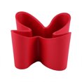 thumbnail image 1 of Caja de escritorio de trébol de la suerte de plástico creativo, soporte de almacenamiento remoto para teléfono móvil para oficina y hogar (rojo), 1 of 6