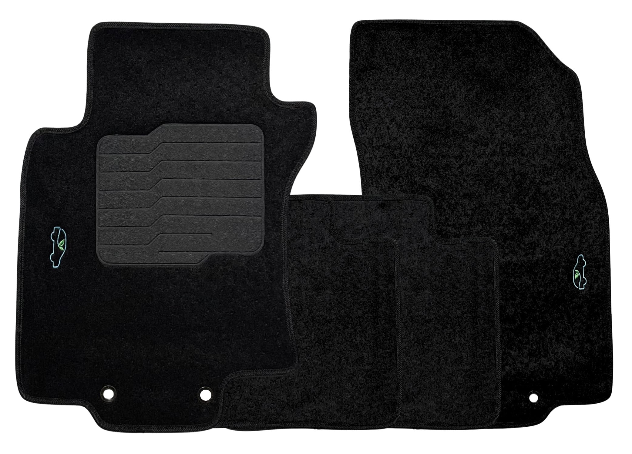 ecoMats Carpet Floor Mats Custom Fit for 2014 2015 2016 2017 2018 2019 Nissan Rogue Front and Rear Row Perfect Fit (Does not Fit Rogue Sport)