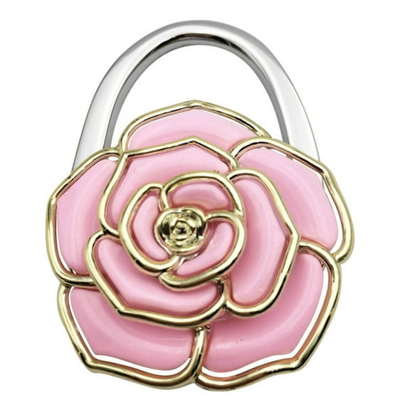 Metal Purse Handbag Bag Hanger Flower Shaped Folding Handbag Purse Bag Hanger