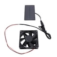 thumbnail image 1 of Solar Panel Fan Kit, 0.8W 4V Portable Solar Panel Kit Eco Friendly  for Doghouse for Pet House, 1 of 7