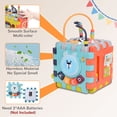 thumbnail image 6 of Vomeast 6-in-1 Baby Activity Cube w/ Music, Preschool Montessori Learning Toys for Toddlers Infant, for Birthday Christmas Baby Shower Gifts, Multicolor, 6 of 8