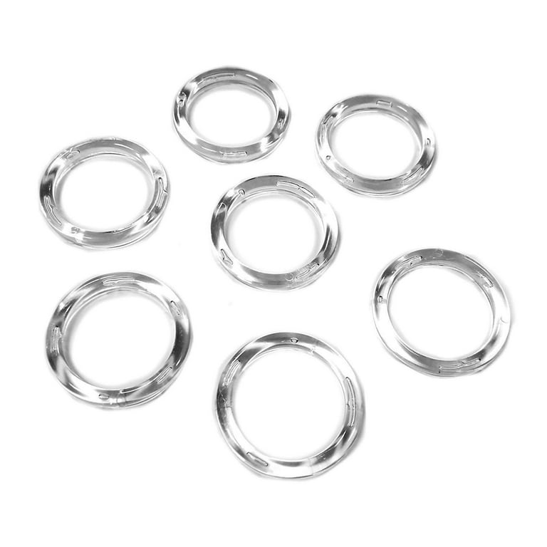 Plastic Scarf Rings - 1 1/4 Diameter Clear - 500 count
