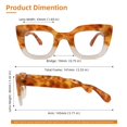 thumbnail image 3 of SOPHILY Lentes de lectura bifocales 3 pares +1.25 con armazón grueso, 3 of 6