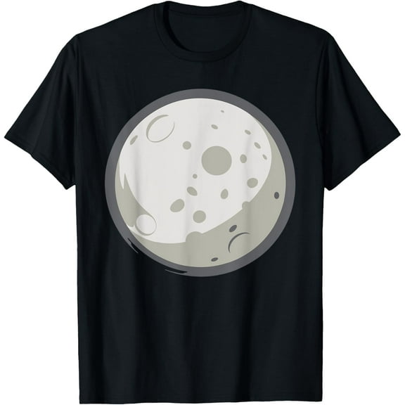 Moon Shirt Adult Kids Men Women Moon Costume T-Shirt men and women can wear, black, white, gifts