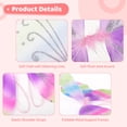 thumbnail image 4 of 12PCS Butterfly Fairy Wings, Sparkle Princess Wings Set, Colorful Costume Accessories for Parties, Glitter Costume Wings with Elastic Straps & Shimmering Patterns, Birthday Party Favors, 4 of 6