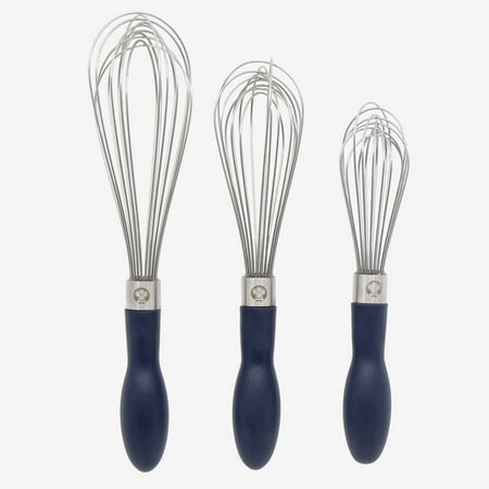 

Chef Pomodoro Kitchen Whisk 3-Piece Set Stainless Steel Wire Balloon Whisk Utensil Baking Wisk Kitchen Cooking Tool
