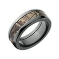 thumbnail image 3 of AP Men's Camo 8mm Black Zirconium Wedding Band with Polished Edges and Deluxe Comfort Fit, 3 of 3