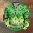 thumbnail image 1 of Ceisia Men's Fashion Printed Round Neck Casual Daily Long Sleeve Top Gift, 1 of 5
