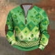 thumbnail image 1 of Ceisia Men's Fashion Printed Round Neck Casual Daily Long Sleeve Top Gift, 1 of 5