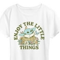 thumbnail image 3 of Star Wars - The Mandalorian Enjoy The Little Things  - Wo Men's Short Sleeve Graphic T-Shirt, 3 of 5