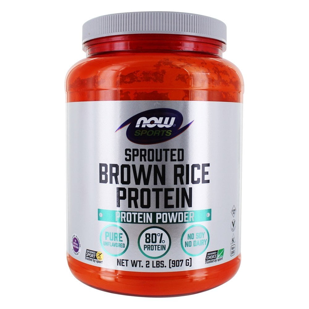 NOW Foods NOW Sports Sprouted Brown Rice Protein Powder 2 lbs