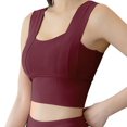 thumbnail image 1 of FhsagQ Bra Bras for Women Woman Top Bra No Rims Underwears Base Vest Style Sports Base Underwears Features: Womens Bras Robe Women Bras with Pantyhose Wine L, 1 of 5