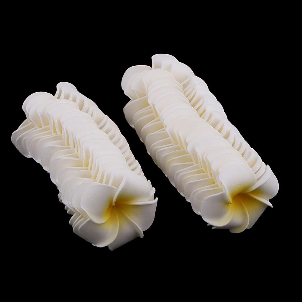 HOMYL 2x50Pcs Hawaiian Plumeria Foam Flower for Party Decoration DIY Hair Clip 6cm