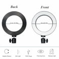 thumbnail image 4 of 10" LED Beauty Ring Light w/Mount Stand for Phone Video Stream Broadcast Makeup, 4 of 7