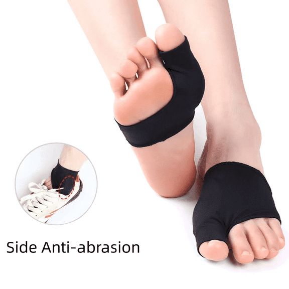 Zohisin Bunion Corrector Sleeve & Toe Separator Sock for Men/Women - Soft Stretchy Breathable Support, Black S (35-39) - Toe Straighteners, Hammertoe Relief, Medical Grade Comfort Fit