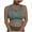 Army Green, variant on Wdfiry Wireless Sports Bras for Women Zip-Front High Impact Support Plus Size Vest Sports Bra