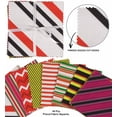 thumbnail image 3 of Soimoi Stripes Print&nbsp;Precut 5-inch Cotton&nbsp;Fabric&nbsp;Quilting&nbsp;Squares&nbsp;Charm Pack DIY Patchwork Sewing Craft MN-White, 3 of 7