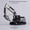 Driller, variant on 1:70 5 Styles Mini Black Alloy Engineering Diecast Construction Vehicle Excavator Driller Bulldozer Toys for Children Boys Gift