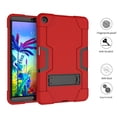 thumbnail image 3 of Mignova pour LG G Pad 5 Étui pour Tablette, Adapté aux Enfants Robuste Antichoc Antichute Hybride Armure Robuste avec Béquille Étui de Protection Intégrale pour LG G Pad 5 10,1 Pouces (Rouge/noir), 3 of 6