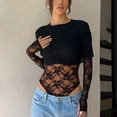 thumbnail image 3 of Wowcloth Women's Crop Top, Chic Solid Color, Slim Fit Short Sleeve for Daily Wear, 3 of 8