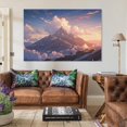 Canvas Painting Sunset in the Valley (550) Poster Art Prints