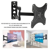 HEMOTON  14 -42 Flat Screen Tv Mount Corner Wall Swivel Bracket Black