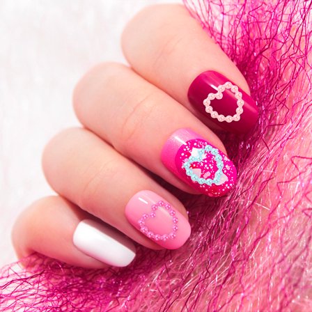 LEORX 1 Bag of Nail Art Studs Assorted Color for Nail Jewelry Charms and Artists