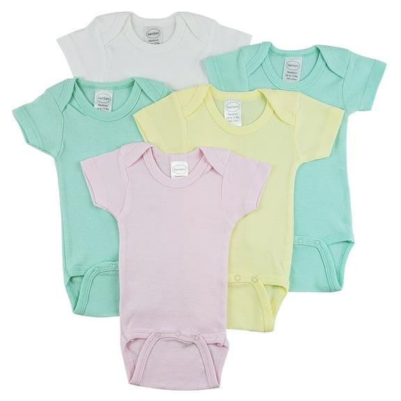 Bambini Short Sleeve One Piece 5 Pack