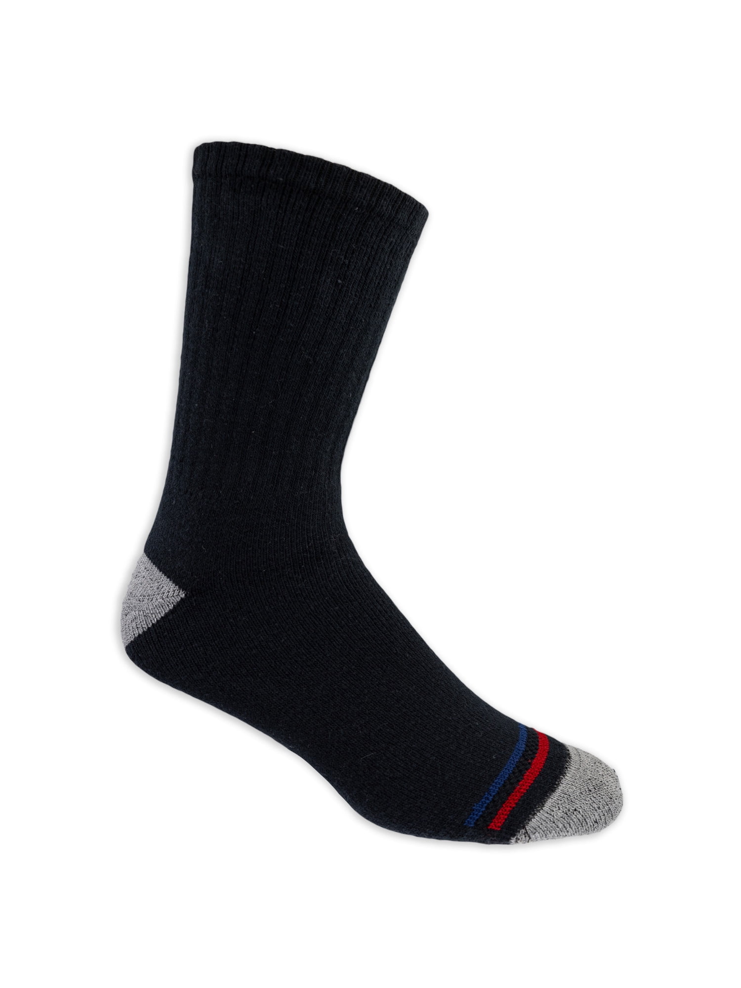 High Ridge Gear Men's Premium Cotton Crew Socks, 4 Pack