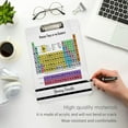 thumbnail image 2 of FMSHPON Chemical Elements Clipboard Hardboard Wood Nursing Clip Board and Pull for Standard A4 Letter 13x9 inches, 2 of 6
