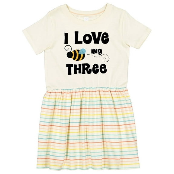 Inktastic 3rd Birthday Bee Girls Toddler Dress