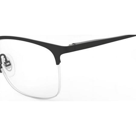 Elasta E 7253 0003 00 Men's Matte Black Half Rim Frame Eyeglasses