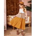 thumbnail image 4 of Arshiner Girl's Sundresses Summer Boho Strap Tiered Cami Maxi Dresses with Pockets, 4 of 6