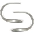 thumbnail image 1 of Sashay Metal Curtain Holdback Set of 2, Brushed Nickel, 1 of 3