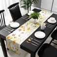 thumbnail image 3 of Yellow Spring Floral Table Runner 72 Inches Long, Pastoral Summer Botanical Daisy Kitchen Coffee Dining Table Decoration for Home Party Birthday Wedding Home Decor 13x72 Inches, 3 of 8