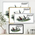 thumbnail image 4 of Designart 'Vintage Countryside Two Birds In Lake' Farmhouse Framed Canvas Wall Art Print, 4 of 5