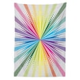 thumbnail image 3 of Ambesonne Vintage Rainbow Tablecloth Rectangular Table Cover, Retro Burst, 60"x90", Multicolor, 3 of 4