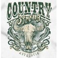 thumbnail image 2 of Country Western Bull Animal Skull Long Sleeve TShirt Men Women Brisco Brands X, 2 of 6