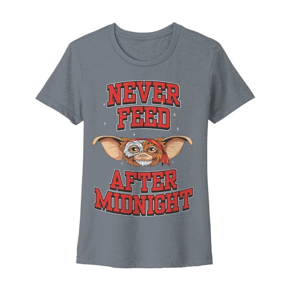 Playera Gremlins para Mujer, Cuello Redondo Manga Corta Oxford Talla M