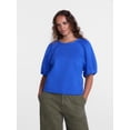 thumbnail image 2 of Scenario Women's and Women's Plus Fleece Top with Lantern Sleeves, Size XS-4X, 2 of 6