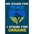 thumbnail image 2 of America Forever We Stand for Peace I Stand for Ukraine Garden Flag 12.5 x 18 inch Double Sided Outdoor Yard Decorative Support Ukraine National Flag, 2 of 5