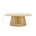 thumbnail image 3 of Layla Scandinavian Modern 2-Piece Coffee Table & End Table Set in Light Oak, 3 of 12