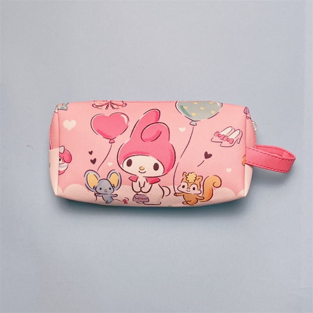 Estuche de lápices Sanrio de dibujos animados, Hello Kitty, Cinnamoroll, My Melody, Kuromi, caja de papelería, bolsa de almacenamiento de cosméticos portátil, bolsos de mano, regalos Fivean unisex