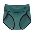 thumbnail image 4 of Fewfanhot Women's Plus Size High-Waisted Tummy Control Butt Lifting Full Coverage Seamless Tri-Cut Briefs, Stretchy Comfy Underwear, S-2XL, 4 of 4