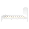 thumbnail image 5 of MODERNLUXE Wood Platform Bed with Headboard and Slats, King Size, White, 5 of 10